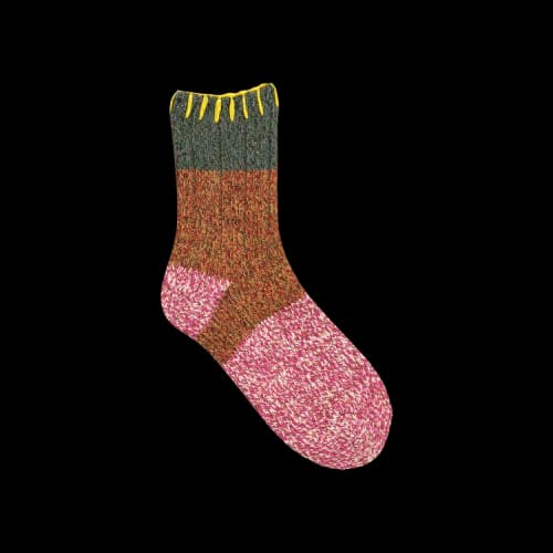 Kapital 56Yarns Wool Grandrelle Gogh Hobo Stitch Socks 'Pink'