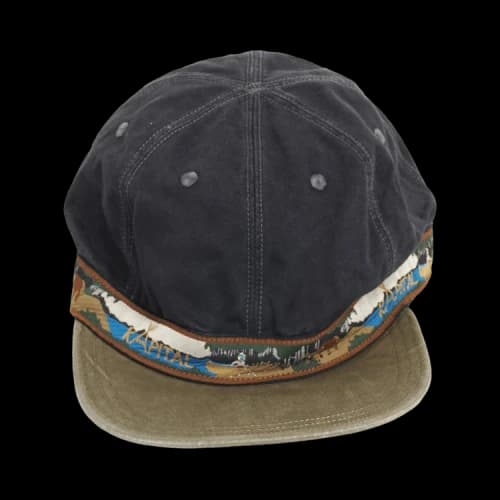 Kapital Chino Brimfield Cap (Navajo Boat) 'Black/Brown'