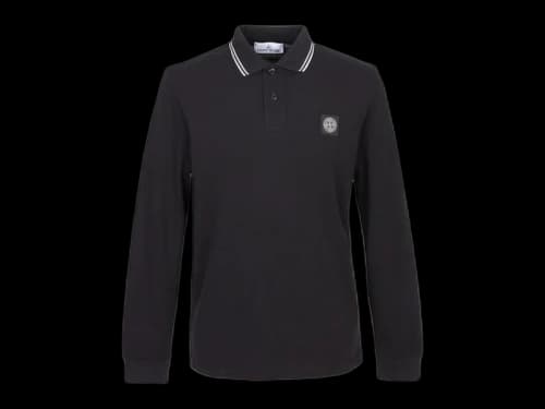 Stone Island Collar L/S T-shirt Black