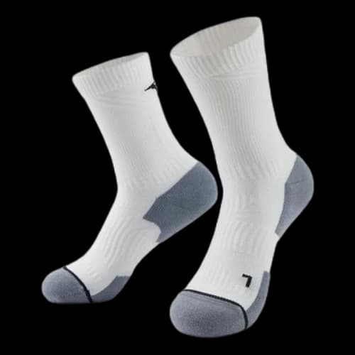 Mizuno ESSENTIAL Sport Socks 'White Grey'
