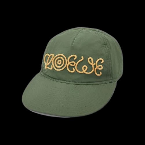 Loewe Nylon Long Visor Cap 'Olive'
