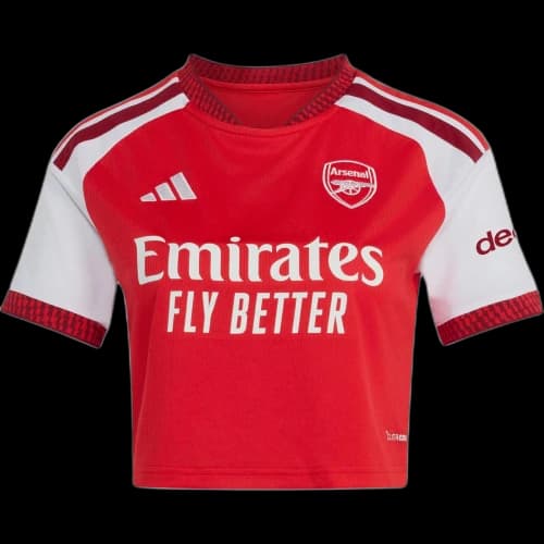 adidas Arsenal FC 26/27 Home Cropped Jersey Asia Sizing 'Better Scarlet' (Women's)