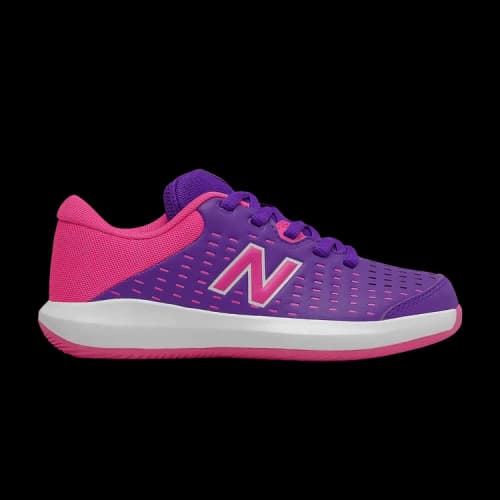 New Balance 696v4 Big Kid Wide 'Deep Violet Pink Glow'