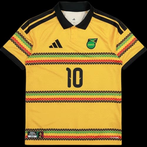 adidas Jamaica 26 x Bob Marley Home 10 Jersey Bold Gold