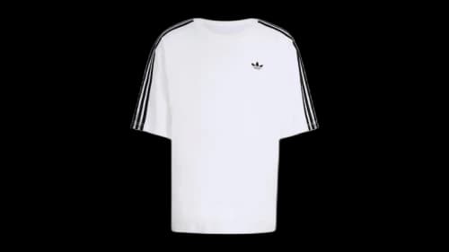 adidas Adicolor 3-Stripes Oversized Tee White