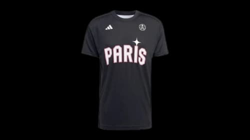 adidas Paris Warm Up Short Sleeve Jersey Men Black