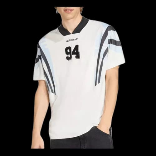 adidas Santiago Allover Print Infill Jersey Asia Sizing 'Cloud White'