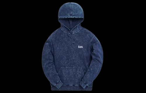 Kith Williams III Crystal Wash Hoodie 'Dark Navy'