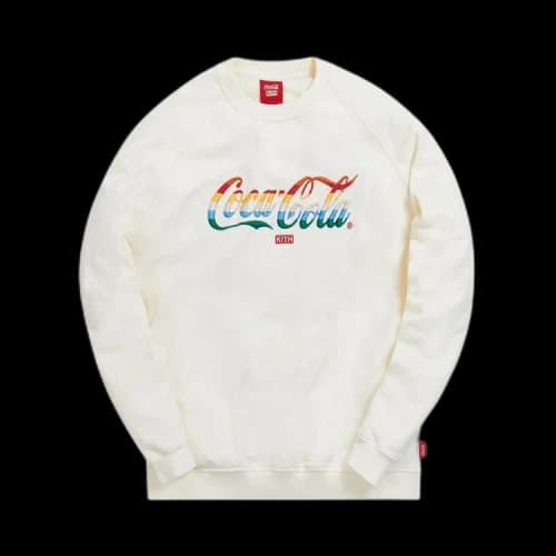 Kith x Coca-Cola Striped Crewneck 'Ivory'