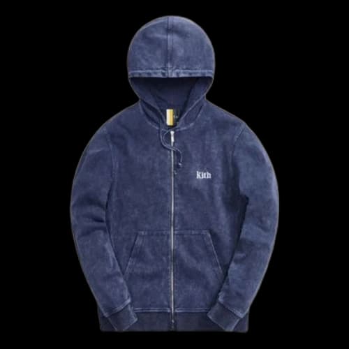 KITH Williams III Hoody Jacket 'Washed Navy'