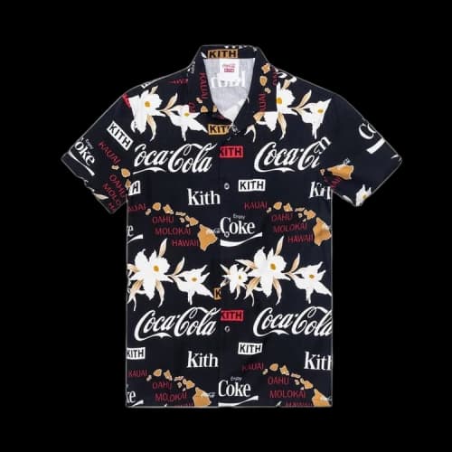 Kith x Coca-Cola Hawaiian Camp Button Up 'Black'