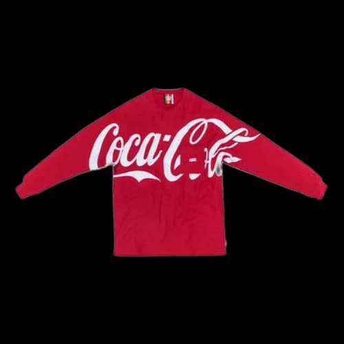 KITH x Coca-Cola L/S Quin Tee Crossover Loose Long Sleeves Unisex Red
