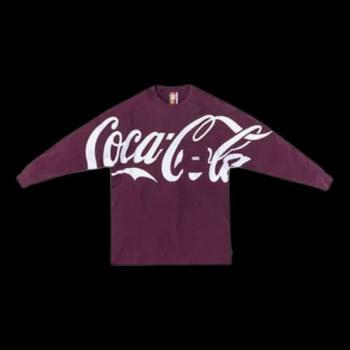 KITH x Coca-Cola L/S Quin Tee Crossover Loose Long Sleeves Unisex Purple