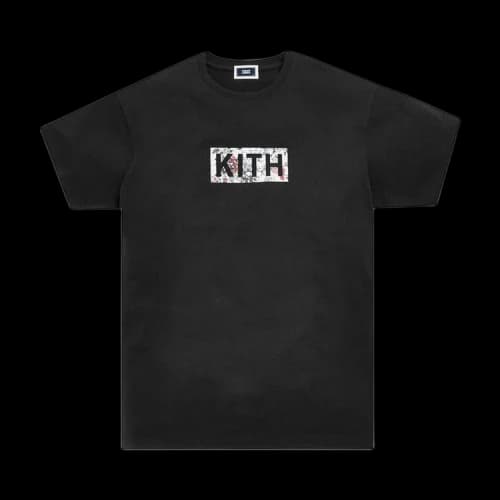 Kith Floral Classic Logo T-Shirt 'Black'