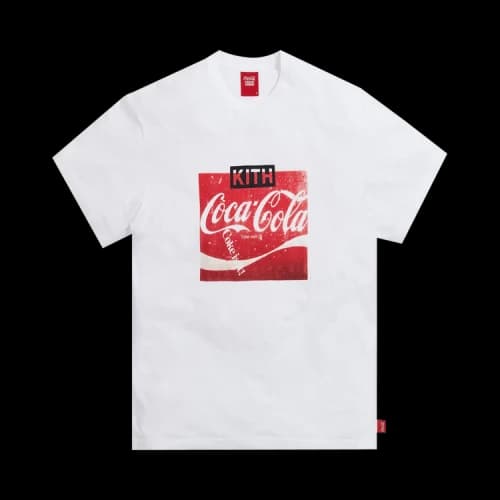 KITH x Coca Cola Crossover 75S Vintage Round Neck Short Sleeve Unisex White