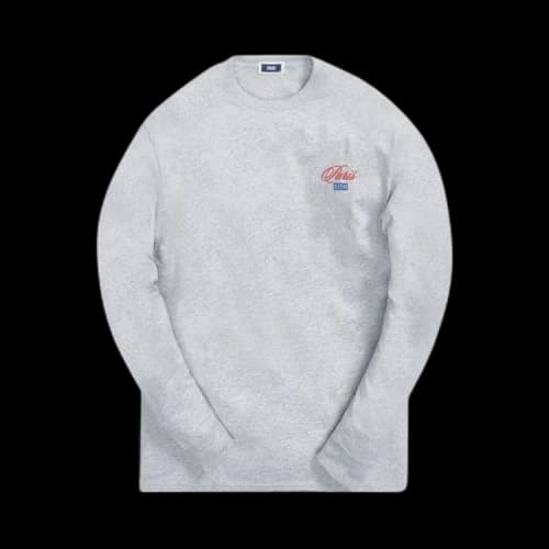 Kith Paris Opening Long-Sleeve Tee 'Light Heather Grey'