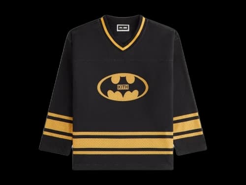 Kith x Batman Kids Long Sleeve Malik Jersey Black
