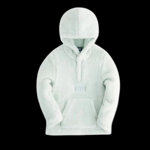 Kith Kids Faux Sherpa Harrison Hoodie 'Serpentine'