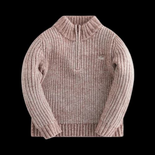 Kith Kids Knit Quarter Zip 'Dusty Mauve'