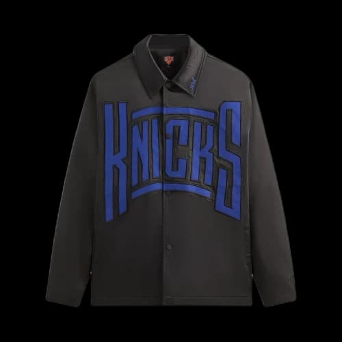 Kith For The New York Knicks Snap Front Coaches Jacket 'Black'