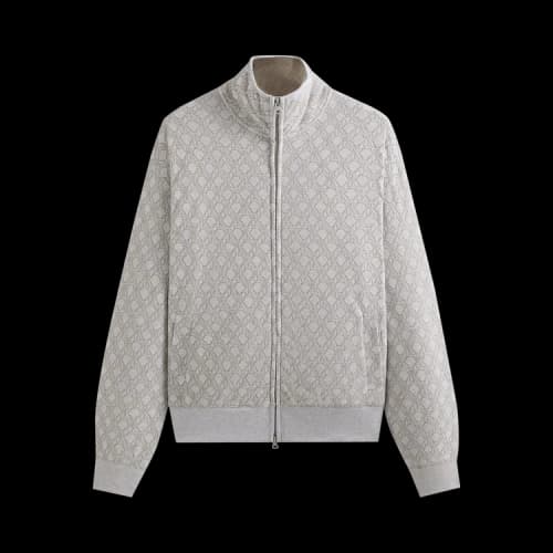 Kith Bonded Fleece Wyona Full Zip 'Light Heather Grey'