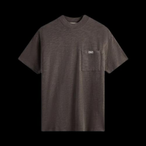 Kith Mock Neck JFK Pocket Tee 'Overcast'