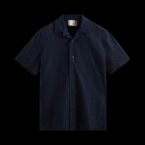 Kith Embroidered Voile Thompson Camp Collar Shirt 'Nocturnal'