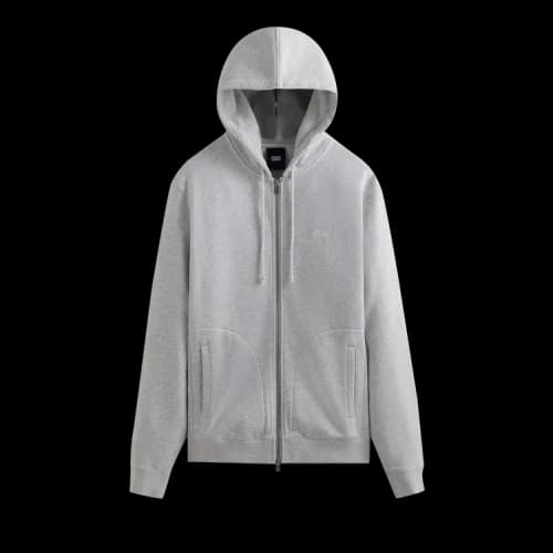 Kith Williams V Zip Up Hoodie 'Light Heather Grey'