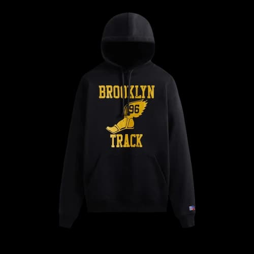 Kith x Russell Athletic For CUNY Brooklyn College Track Vintage Hoodie 'Black'
