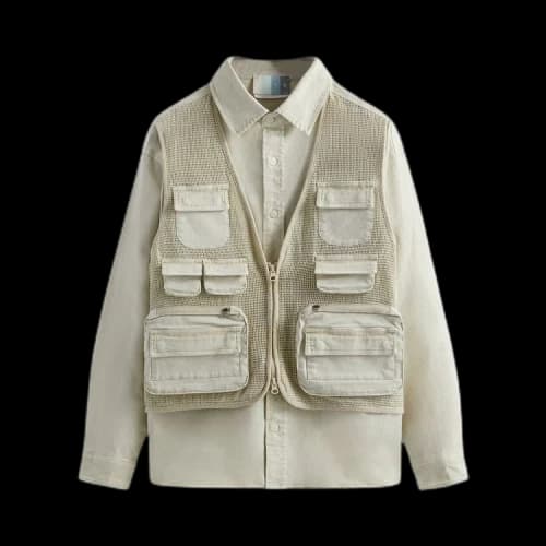 Kith Burnett Buttondown Shirt 'Waffle'