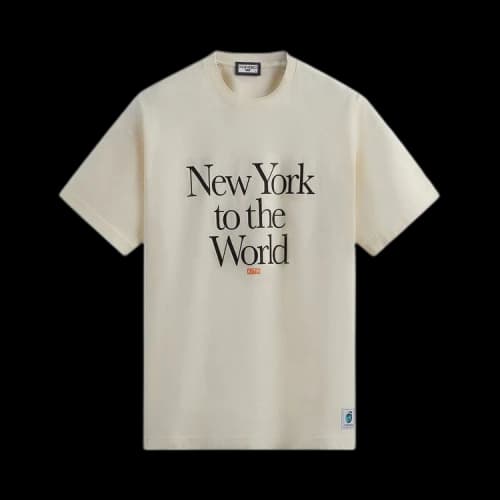 Kith New York To The World Motto Tee 'Sandrift'