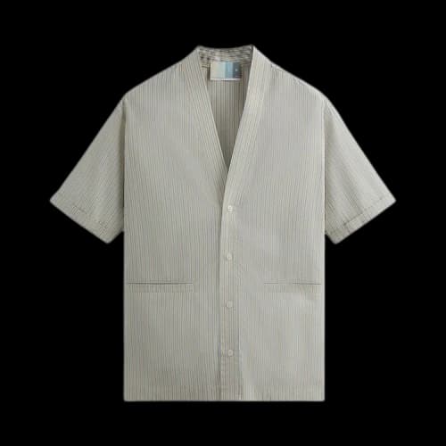 Kith Striped Poplin GI Shirt 'Pebble'