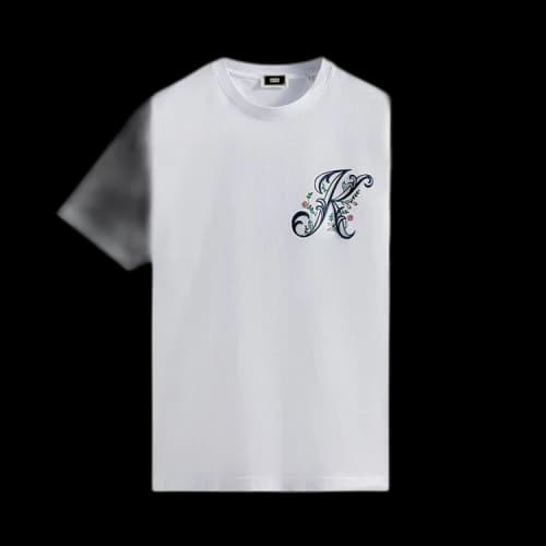 Kith Script Floral Tee 'White'