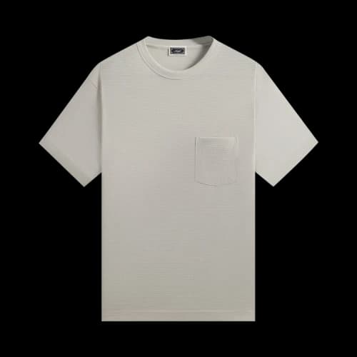 Kith Pointelle Mesh Leonard Pocket Tee 'Concrete'