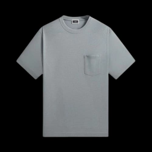 Kith Pointelle Mesh Leonard Pocket Tee 'Light Indigo'