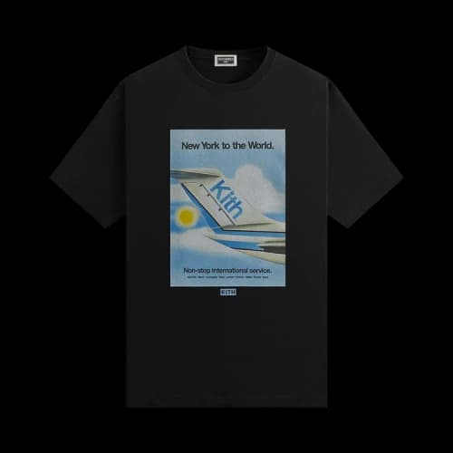 Kith NY to the World International Service Airline Tee 'Black'