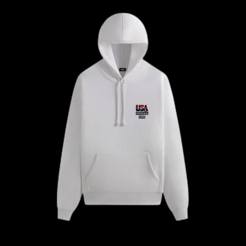 Kith For USA Basketball Legend Vintage Nelson Hoodie 'White'