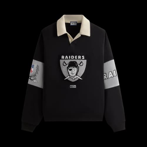 Kith & '47 for the NFL: Raiders Nelson Collared Pullover 'Black'