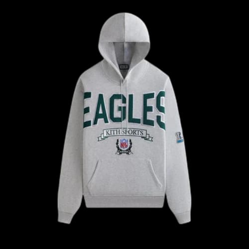 Kith & '47 for the NFL: Eagles Nelson Hoodie 'Light Heather Grey'