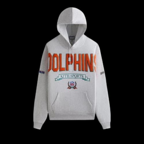Kith & '47 for the NFL: Dolphins Nelson Hoodie 'Light Heather Grey'