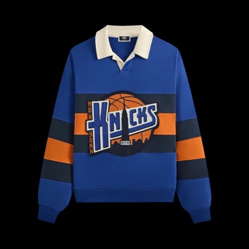 Kith For The New York Knicks Ball Nelson Collared Pullover 'Current'