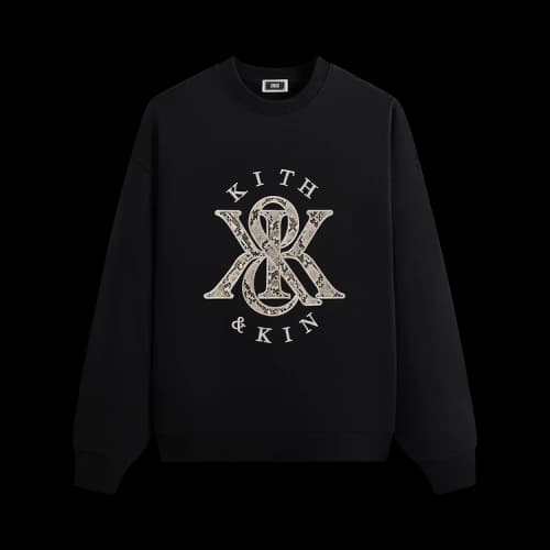 Kith K&K Python Nelson Crewneck 'Black'