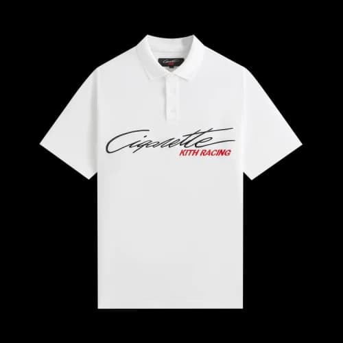 Kith For Cigarette Racing Pique Polo 'White'