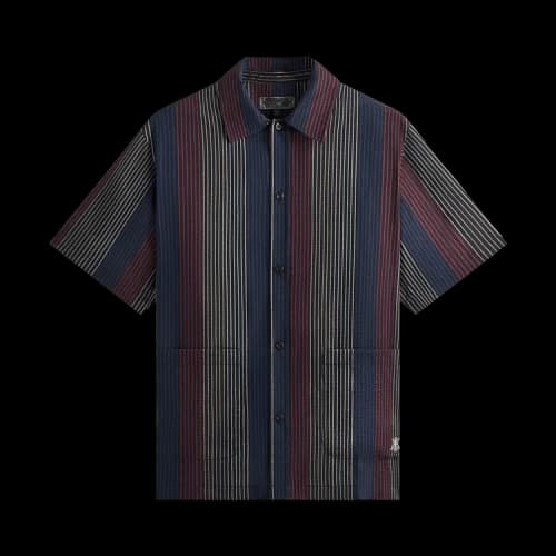 Kith Seersucker Boxy Collared Overshirt 'Nocturnal'
