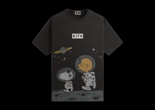 Kith x Peanuts Space Vintage Tee Black