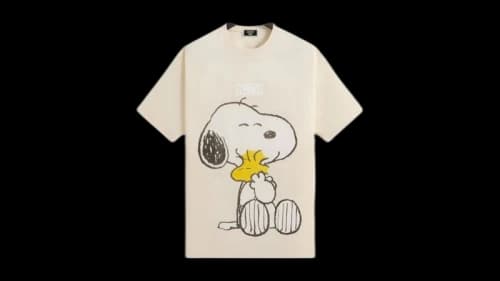 Kith x Peanuts Hug Vintage Tee Sandrift