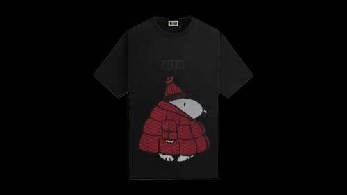 Kith x Peanuts Puffer Vintage Tee Black