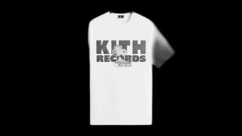 Kith x Peanuts Kith Records Vintage Tee White
