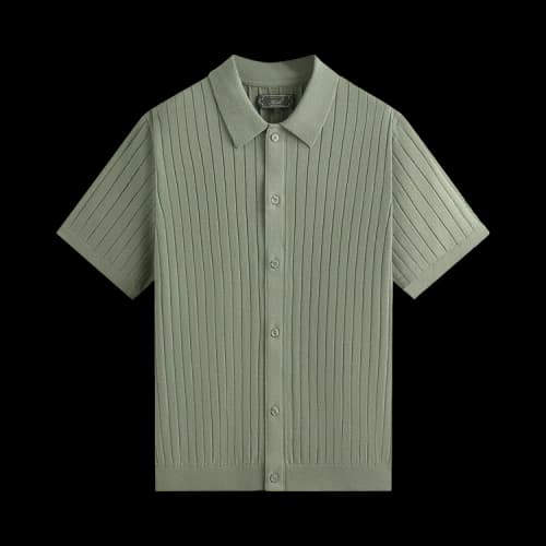 Kith Rhys Knit Stripe Buttondown 'Pavilion'