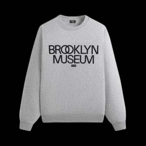 Kith For The Brooklyn Museum Nelson Crewneck 'Light Heather Grey'